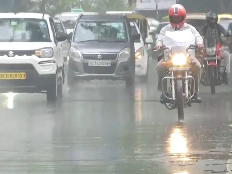 Delhi-NCR Rain National Capital Welcomes Light Showers After Sweltering Days Watch Video IMD Forecast Light Rain Cloudy Sky Air Quality AQI Delhi-NCR Rain: National Capital Welcomes Light Showers After Sweltering Days — WATCH