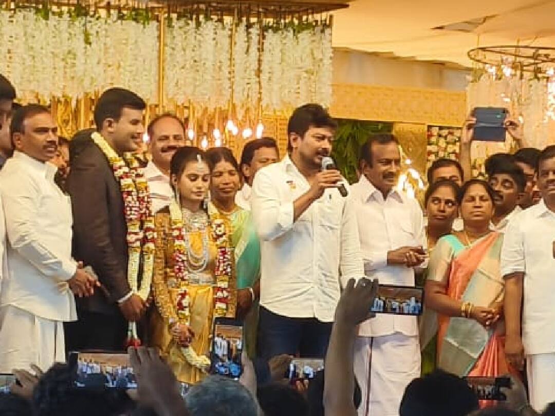 'இந்தியா கூட்டணி போல் மணமக்கள் ஒற்றுமையாக இருந்து வெற்றி பெற வேண்டும்’ - உதயநிதி ஸ்டாலின்