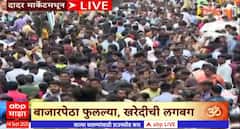 Ganesh Chaturthi Dadar Crowd : बाप्पांच्या स्वागतासाठी भाविक सज्ज,बाजारपेठा फुलल्या,खरेदीची लगबग