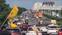 IT Employess Cars Rally on ORR | అవుట్ రింగ్ రోడ్డుపై చంద్రబాబుకు మద్దతుగా కార్ల ర్యాలీ |ABP