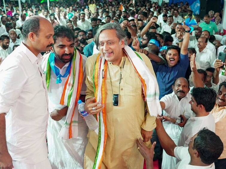 INDIA bloc Shashi Tharoor congress BJP Ghamandi  alliance The Arrogant Ones Are In Power Pralhad Joshi 'The Arrogant Ones Are In Power': Tharoor's Reply To Pralhad Joshi's 'Ghamandi Alliance' Jibe