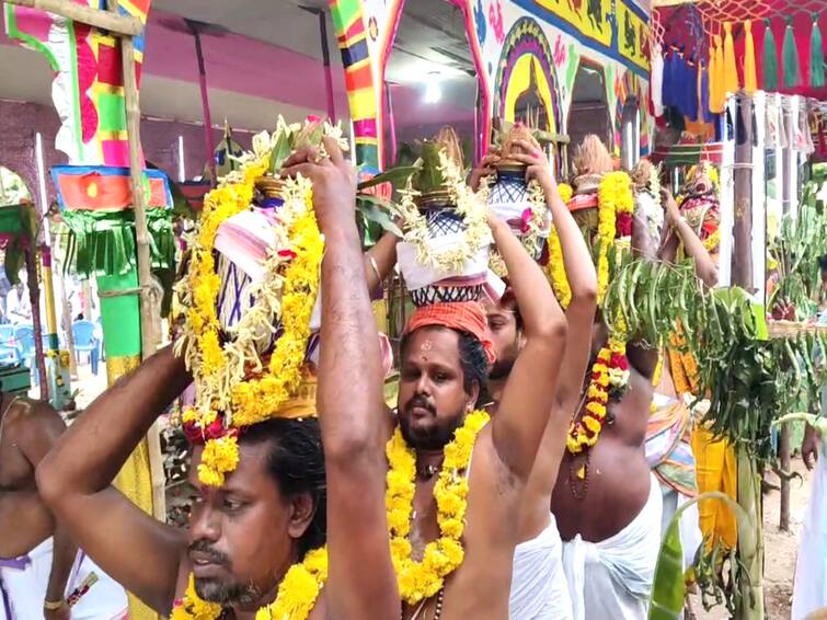 Mayiladuthurai Swarnapuriswar munishwara Temple kumbabhishekam festival TNN மயிலாடுதுறையில் இருவேறு கோயில்களின் கும்பாபிஷேக விழா -  ஏராளமான பக்தர்கள் பங்கேற்பு 
