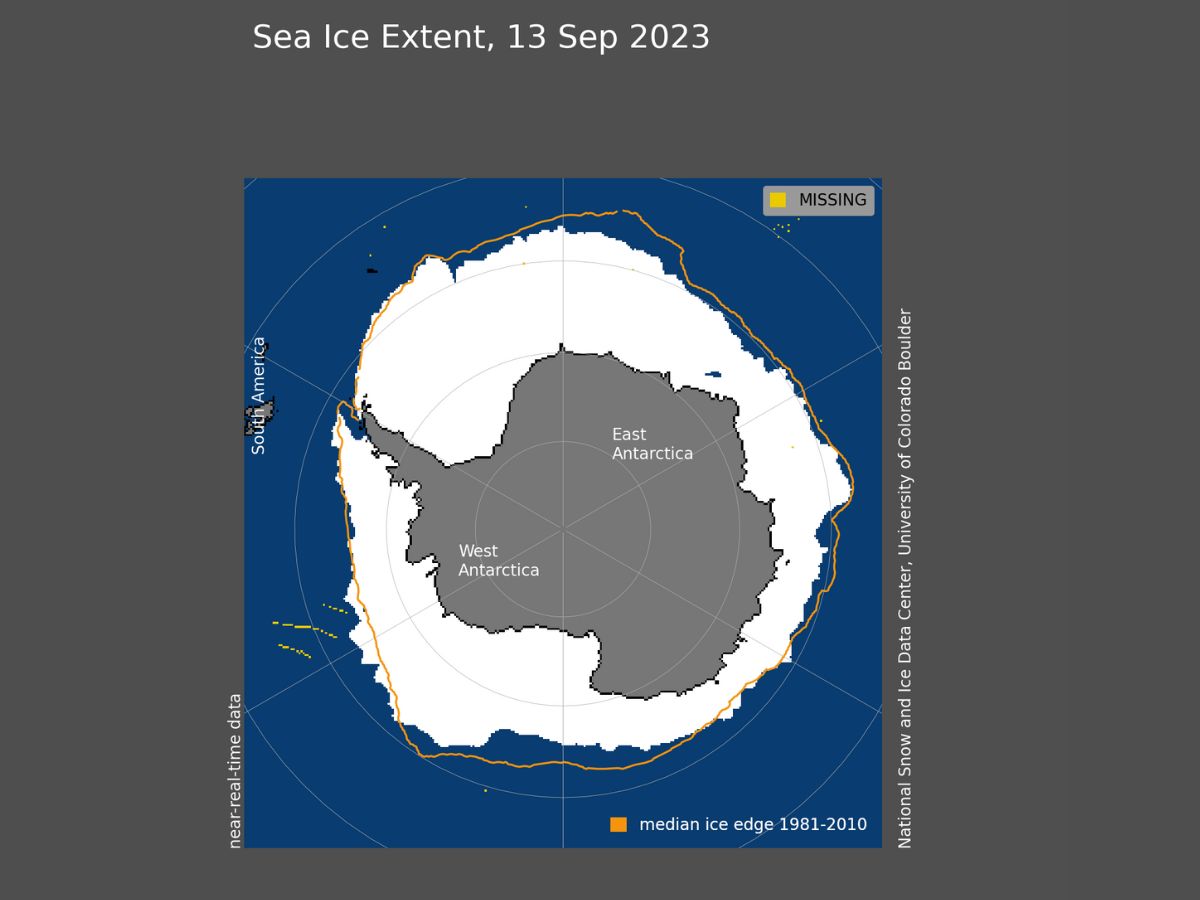 Antarctic Sea Ice Extent Over 1 Million Square Km Below Previous Record Low Maximum Of 1968: US Analysis