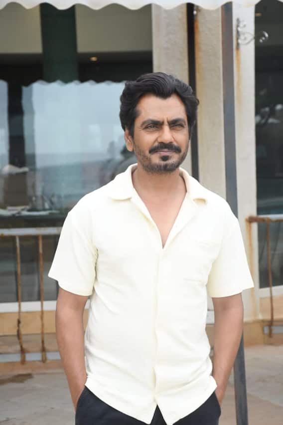 'Haddi' Promotion: Actor Nawazuddin Siddiqui captured on camera with the director during the promotion of 'Haddi' in Juhu. 'Haddi' Promotion: Actor Nawazuddin Siddiqui captured on camera with the director during the promotion of 'Haddi' in Juhu.