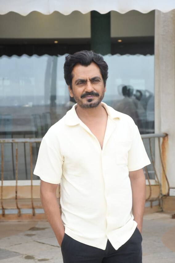 'Haddi' Promotion: Actor Nawazuddin Siddiqui captured on camera with the director during the promotion of 'Haddi' in Juhu.