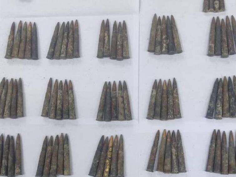 160 bullets found in Cuddalore ThenPennai River Cuddalore: கடலூர் தென்பெண்ணை ஆற்றில்‌ கிடைத்த 160 தோட்டாக்கள்.. போலீசார் தீவிர விசாரணை..!