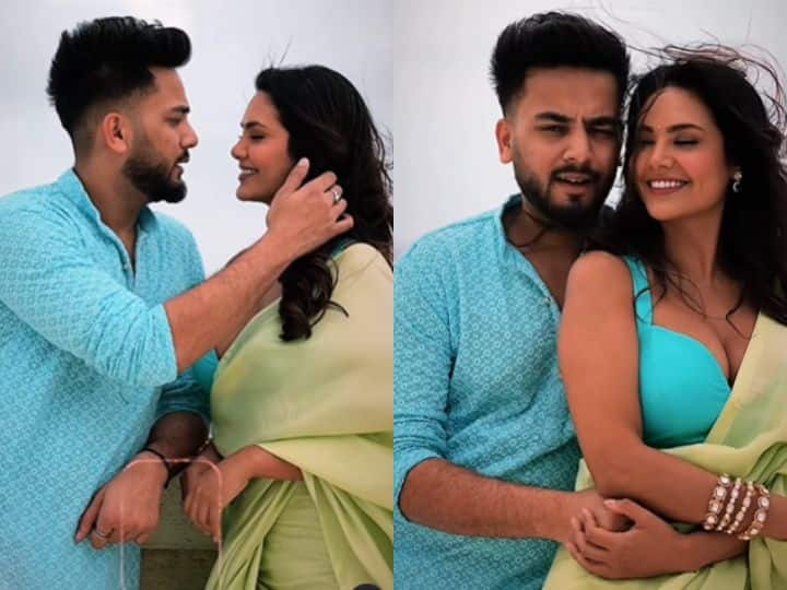 elvish yadav After Urvashi Rautela seen romancing with esha gupta video went viral social media उर्वशी रौतेला के बाद ईशा गुप्ता के साथ रोमांस फरमाते नजर आए Elvish Yadav, फैंस बोले- 'भाई इस बार ब्रेकअप पक्का...'
