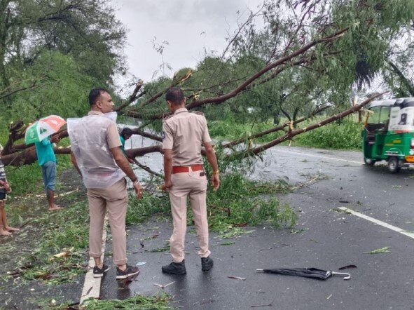 Dahod Rain: દાહોદ જિલ્લામાં મેઘરાજાની તોફાની બેટીંગ, SDRF ટીમે જીવના જોખમે ચાર લોકોનું  રેસ્ક્યૂ કર્યું