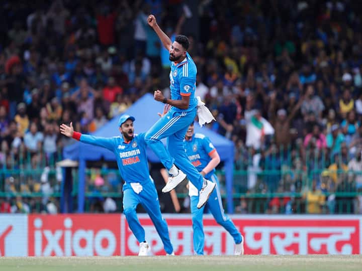 Mohammed Siraj was the architect of this win. He scalped 6/21 as India bowled out Sri Lanka for 50 before the openers ensured the team got there in 6.1 overs.