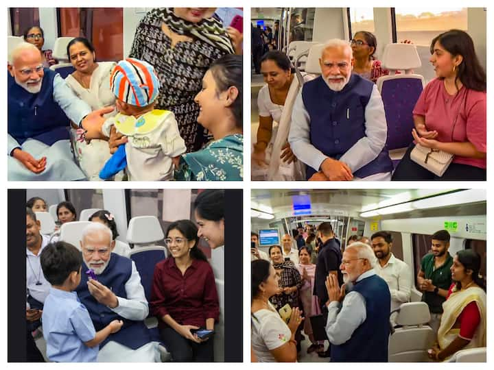 PM Modi interacted with passengers inside a Delhi Metro train on the occasion of his birthday. Later in the day, he launched the 'PM Vishwakarma scheme' and inaugurated the 'Yashobhoomi' Expo Centre.