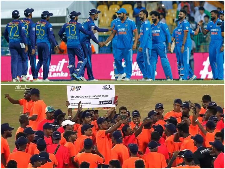 asia cup 2023 full awards winner list prize money champion and runner up ground staff Asia Cup 2023: फाइनल हारने वाली श्रीलंका पर भी हुई पैसों की बारिश, मैदान सुखाने वाले कर्मियों को मिले लाखों रुपये