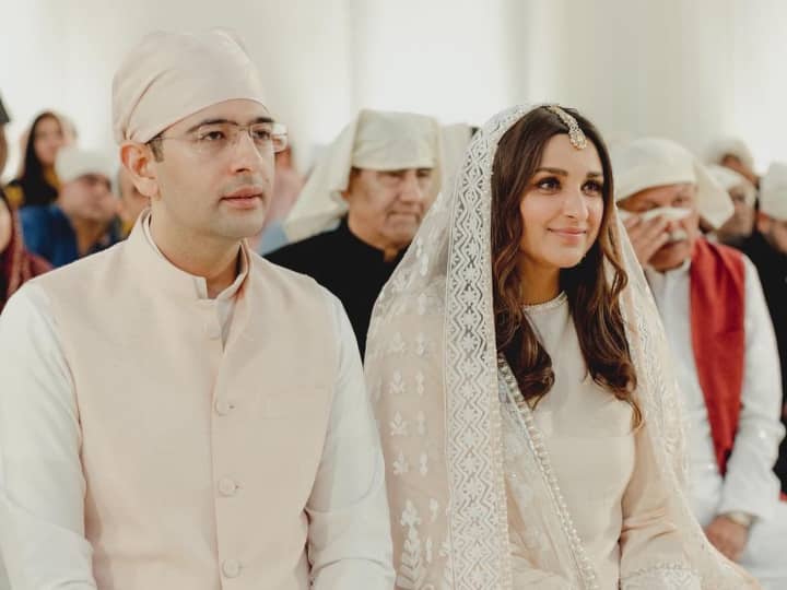 Parineeti Chopra Raghav Chadha Mehndi Ceremony Preparation Begins in Delhi Watch Video Parineeti-Raghav Wedding: परिणीति चोपड़ा और राघव चड्ढा की मेहंदी सेरेमनी की तैयारियां शुरू, सामने आई वीडियो
