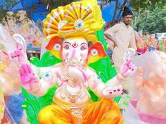 Ganesh Chaturthi 2023: गणेश चतुर्थी पर घर-घर विराजेंगे गजानन, तस्वीरों में देखें कोटा के बाजारों की रौनक