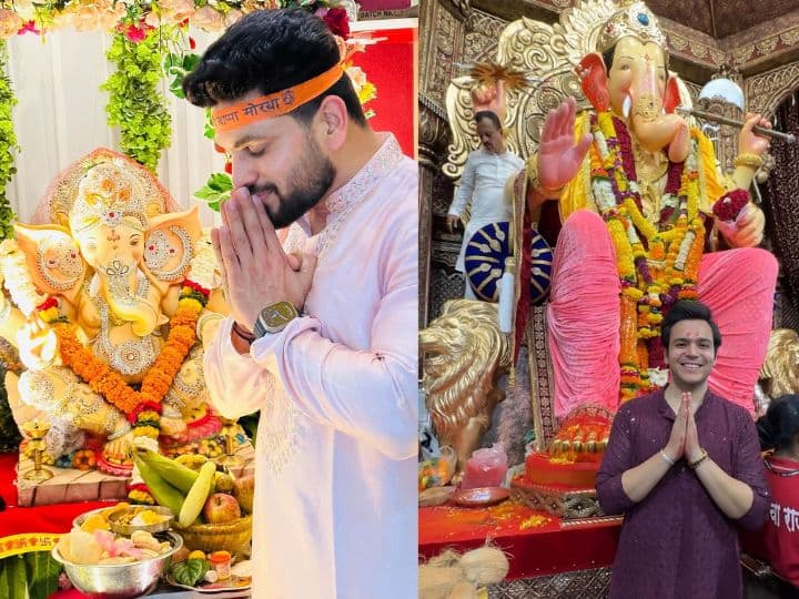 Ganesh Chaturthi 2023: हर साल की तरह इस बार भी टीवी सेलेब्स ने गणेश चतुर्थी खास अंदाज में सेलिब्रेट की. शिव ठाकरे से लेकर राज अनादकट ने अपने अपने घर भगवान गणेशी की प्रतिमा स्थापित की.