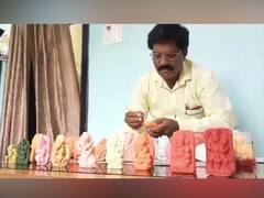 Ganeshotsav : चक्क साबणावर गणपतीची प्रतिमा; नांदेडच्या शिक्षकाचा छंद; पाहा फोटो