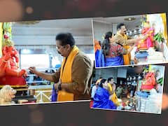 Aadesh Bandekar : आदेश बांदेकरांनी सपत्नीक सिद्धिविनायक मंदिरात केली बाप्पाची प्राणप्रतिष्ठा; पाहा फोटो