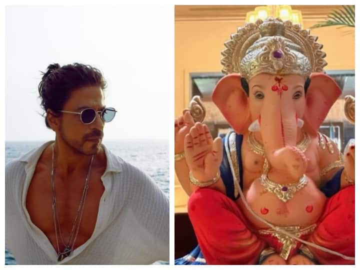 Shahrukh Khan is celebrating the festival of Ganesh Chaturthi with great pomp, Ganapati Bappa is present in his vow.