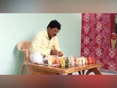 Ganeshotsav : चक्क साबणावर गणपतीची प्रतिमा; नांदेडच्या शिक्षकाचा छंद; पाहा फोटो