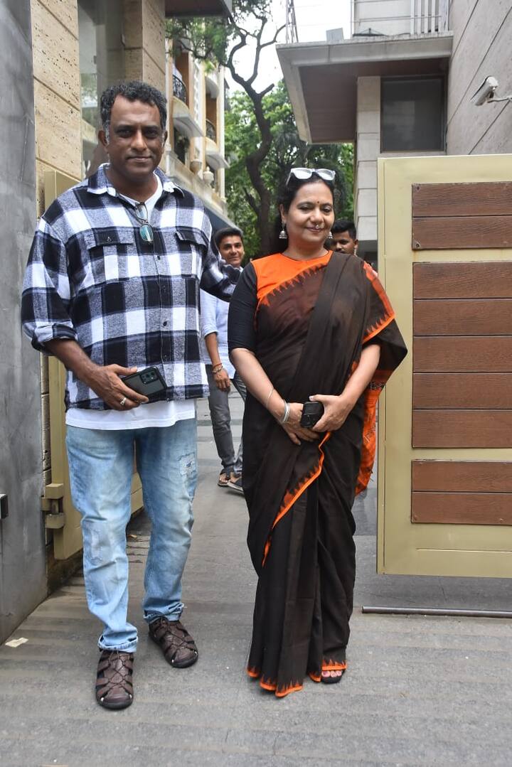 Filmmaker Anurag Basu attended the event and was photographed as he was leaving.