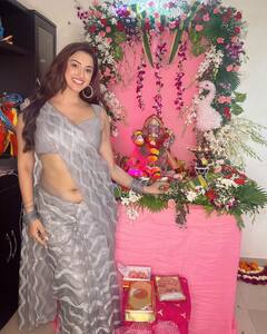 Ganesh chaturthi: સાઉથ એક્ટ્રેસ ઈશાન્યાએ આ રીતે કર્યું ગણેશ ચર્તુર્થીનું સેલિબ્રેશન, જુઓ તસવીરો