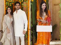 Ganesh Chaturthi: मैचिंग आउटफिट में मनीष मल्होत्रा के घर बप्पा के दर्शन करने पहुंचे सिड-कियारा, मलाइका के लुक ने लूटी लाइमलाइट