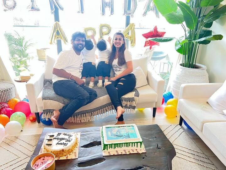 விக்கியும், கேக் வெட்டி கொண்டாடும் போது எடுக்கப்பட்ட புகைப்படங்களை தனது இன்ஸ்டா கணக்கில் பதிவிட்டார்.