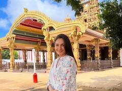 Andrea Jeremiah Photos : யாழ்ப்பாணம் நல்லூர் கந்தசுவாமி கோயிலில் ஆண்ட்ரியா ஜெரேமியா!