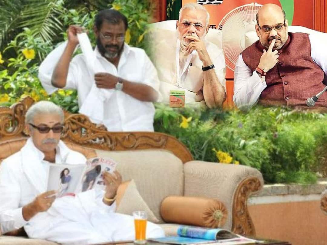 Actor sathyaraj speach about pm modi and sanatana goes on viral ”நான்தான் மோடி..மணிவண்ணன் அமித்ஷா...படத்தின் பெயர் சனாதனம்...” - ஷாக் கொடுத்த சத்யராஜ்