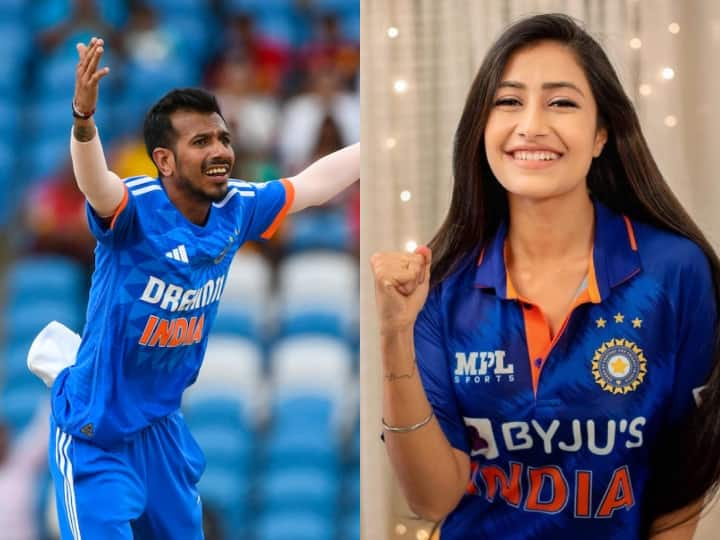 Indian Spinner Yuzvendra Chahal is not part of World Cup 2023 but his wife Dhanashree Verma may feature in ICC anthem song ODI World Cup 2023: युजवेंद्र चहल ना सही, पत्नी धनश्री वर्मा को मिल गया है वनडे वर्ल्ड कप का टिकट