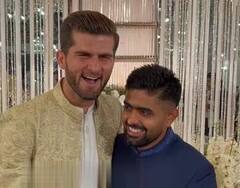 Shaheen Afridi Wedding: શાહીન આફ્રિદીના લગ્નના રિસેપ્શનમાં પાકિસ્તાની કેપ્ટન બાબર આઝમે આપી હાજરી