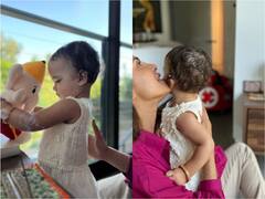 Priyanka Chopra की बेटी ने गणपति को बनाया अपना दोस्त, बप्पा को गले लगाकर बेहद क्यूट लगीं मालती