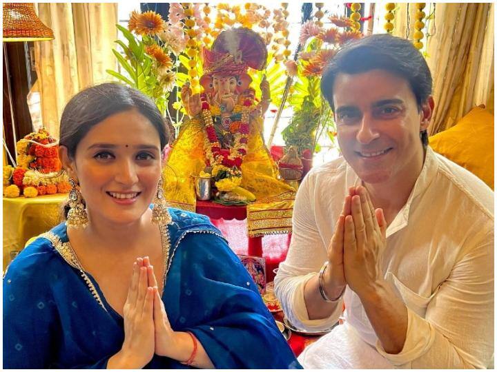 Ganesh Chaturthi 2023 Pankhuri Awasthy and Gautam Rode Celebrate Ganesh Chaturthi for the first time with twins share video Ganesh Chaturthi 2023: Pankhuri Awasthy और गौतम रोड़े ने पहली बार अपने ट्विंस बच्चों संग गणपति बप्पा का किया वेलकम, कपल ने वीडियो शेयर कर दिखाई झलक