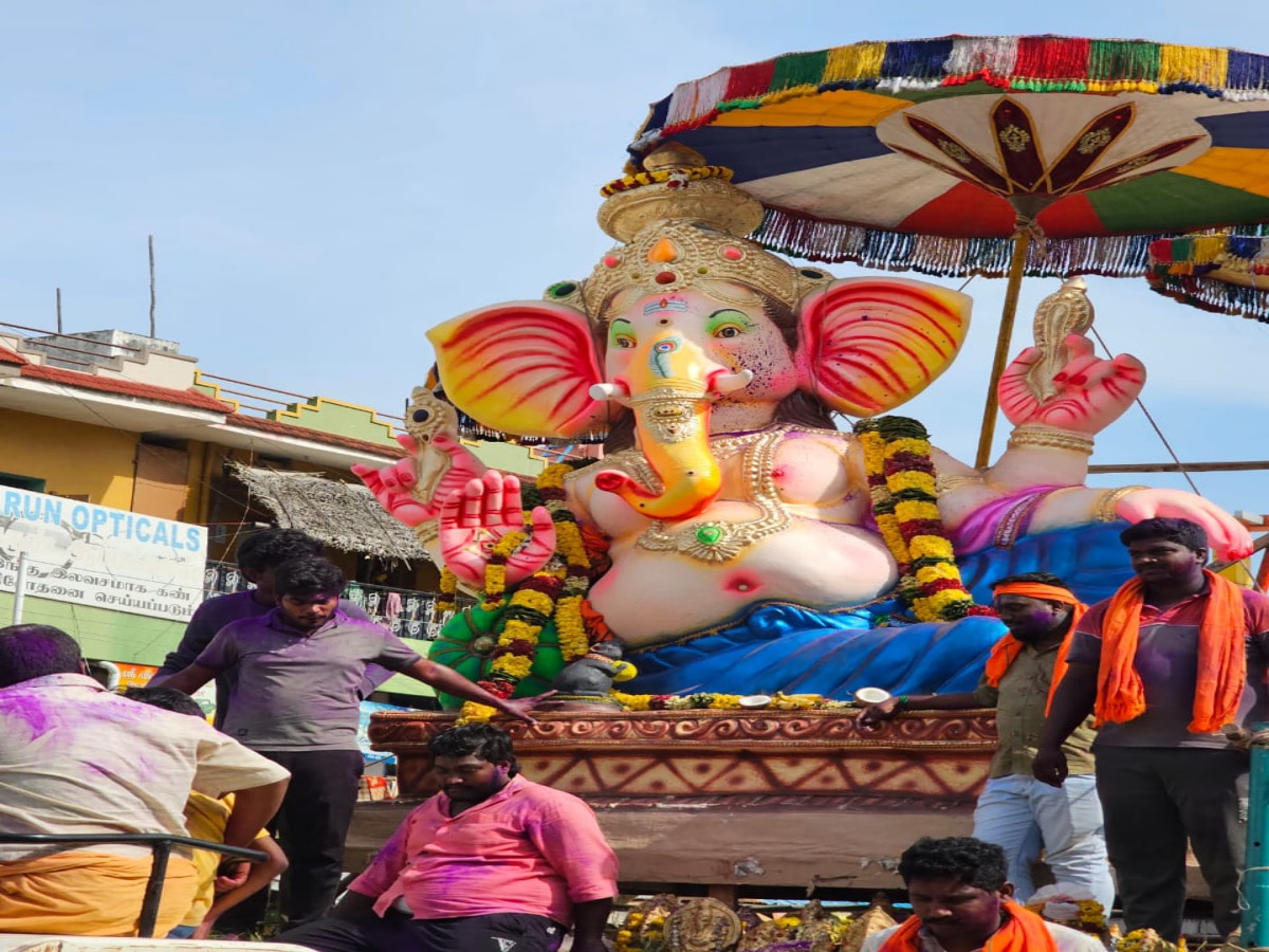 Vinayagar Chaturthi 2023: திருவண்ணாமலையில் பலத்த பாதுகாப்புடன் விநாயகர் சிலை ஊர்வலம்