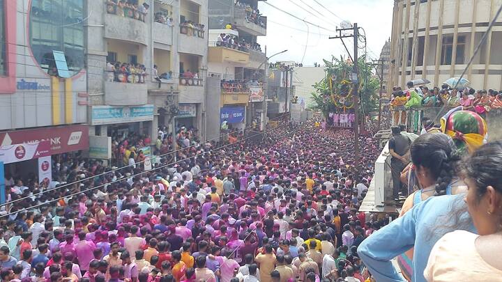 तासगावमधील श्री गणपती पंचायतनचा 244 वा रथोत्सव उत्साहात पार पडला.