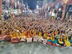 Pune Ganeshotsav 2023 : श्रीमंत दगडूशेठ हलवाई गणपतीसमोर 31 हजार महिलांचं अथर्वशीर्ष पठण