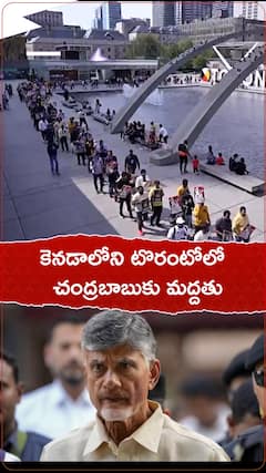 చంద్రబాబుకు మద్దతుగా కెనడాలోని టొరంటోలో ఆందోళన