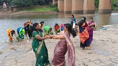 Sangli News : सांगलीत भक्तीमय वातावरणात गणपती पाठोपाठ घरोघरी गौराईचे आगमन