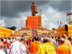 Statue of Oneness: CM शिवराज ने किया आदि शंकराचार्य की 108 फुट ऊंची प्रतिमा का अनावरण, देखें तस्वीरें