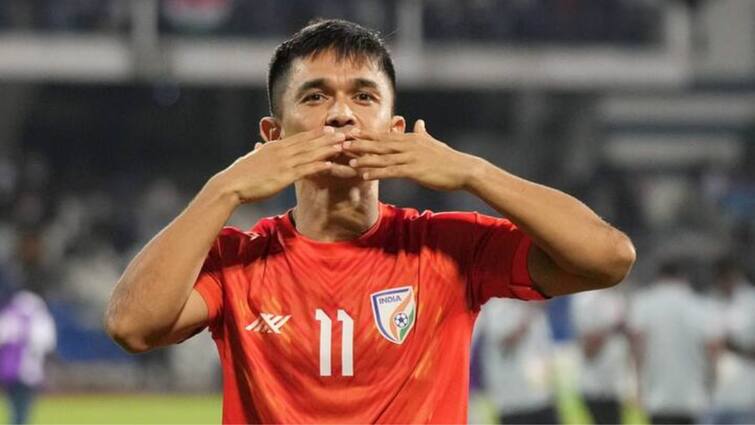 Asian Games 2023 Sunil Chettri Indian football team won 1-0 against Bangladesh football match highlights Asian Games 2023: ত্রাতা সেই সুনীলই, ছেত্রীর গোলে বাংলাদেশকে হারাল ভারত