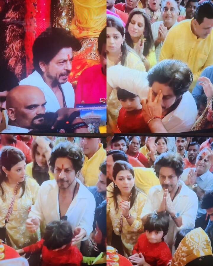 Earlier, the Bollywood superstar posted a photo from Ganpati celebrations at his Mannat home and wished fans.