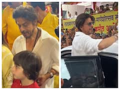 In Pics: Shah Rukh Khan Seeks Blessings At Lalbaugcha Raja With AbRam