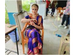 Nupur Sanon Photos : ఏక్ దమ్ సౌత్ స్టైల్‌లో నార్త్ బ్యూటీ నుపుర్ - రవితేజ 'టైగర్ నాగేశ్వరరావు' హీరోయిన్