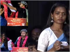 యాంకర్‌ మెడలో దండేసిన నటుడు, వెంటనే ఆమె ఆ దండ తీసి ఏం చేసిందో చూడండి