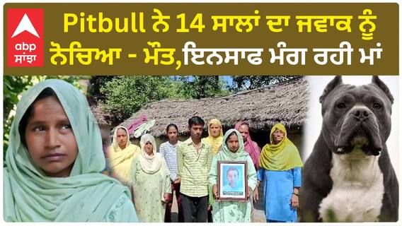 Ropar | Pitbull ਨੇ 14 ਸਾਲਾਂ ਦਾ ਜਵਾਕ ਨੂੰ ਨੋਚਿਆ - ਮੌਤ,ਇਨਸਾਫ ਦੀ ਗੁਹਾਰ ਲਗਾ ਰਹੀ ਮਾਂ