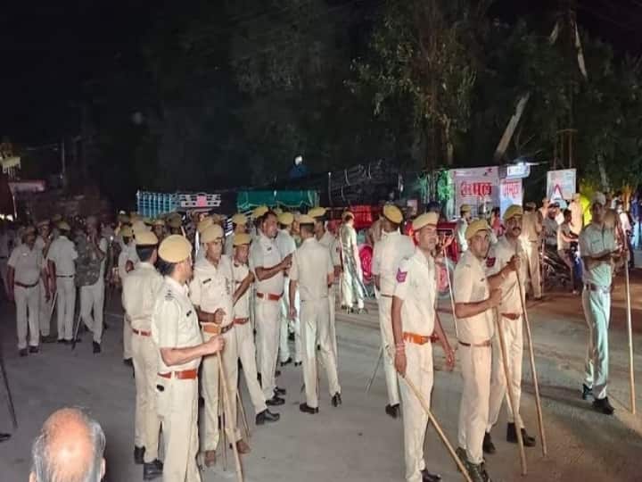 Clash between police and crowd going towards to Mining Minister Pramod Jain house in Baran Section 144 imposed ann  Rajasthan News: बारां में खनन मंत्री प्रमोद जैन के घर के पास भीड़ और पुलिस के बीच झड़प, जिले में धारा 144 लागू