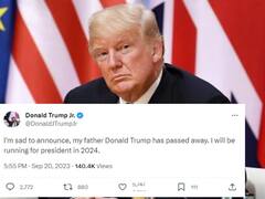 ట్రంప్‌ మరణించారని ఆయన కొడుకు ఖాతా నుంచే ట్వీట్‌
