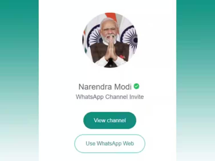 PM Modi WhatsApp Channel Cross 10 Lakh Followers 24 Hours Launch PM Modi's WhatsApp Channel Crosses 1.3 Million Followers