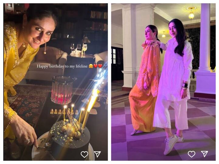 Kareena Kapoor turned 43 today  (September 21) and her sister Karisma gave a glimpse of her birthday celebrations at the Pataudi Palace.