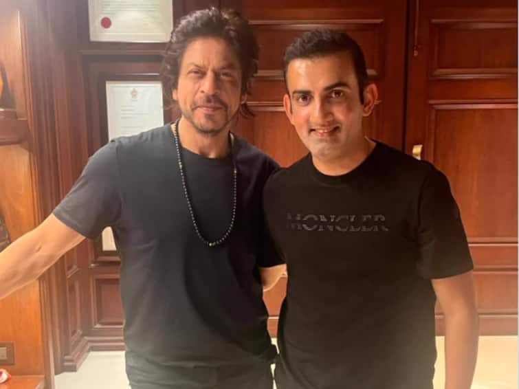 IPL 2024 Gautam Gambhir Meets Shah Rukh Khan Picture Goes Viral Gautam Gambhir Shares Picture With 'King Of Hearts' Shah Rukh Khan. Check Viral Post