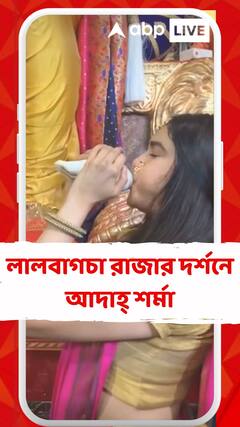 লালবাগচা রাজার দর্শনে অভিনেত্রী আদাহ্ শর্মা